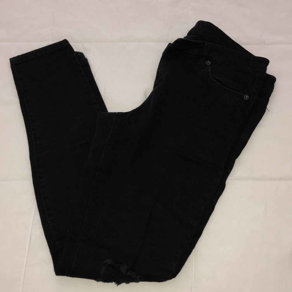 Skinny High Waist Black Jeans